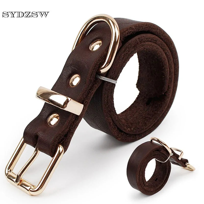 Leather Dog Collar - Bonobo Happy Paws