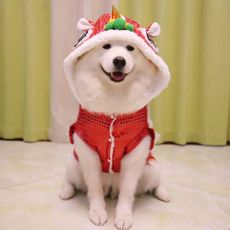 Christmas Dog Coat