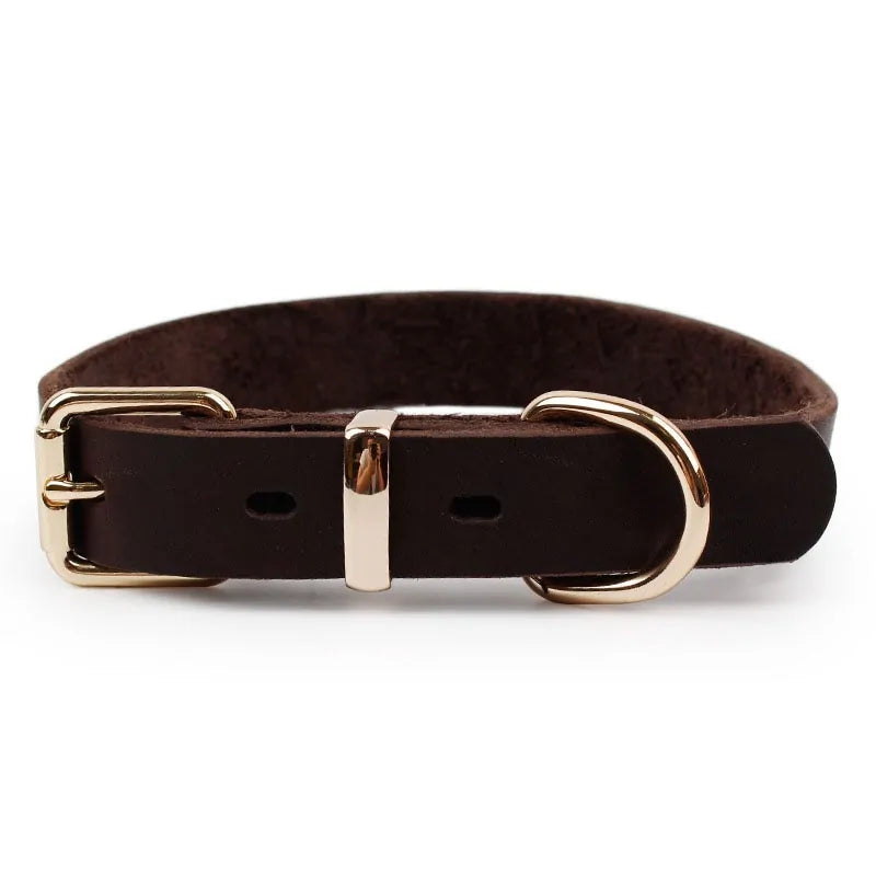 Leather Dog Collar - Bonobo Happy Paws